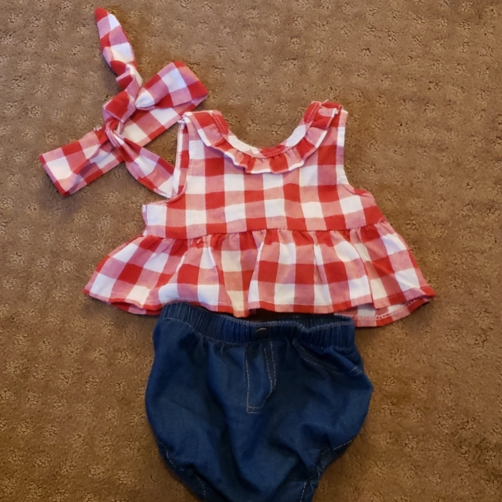 Red Plaid Country Chic Outfit